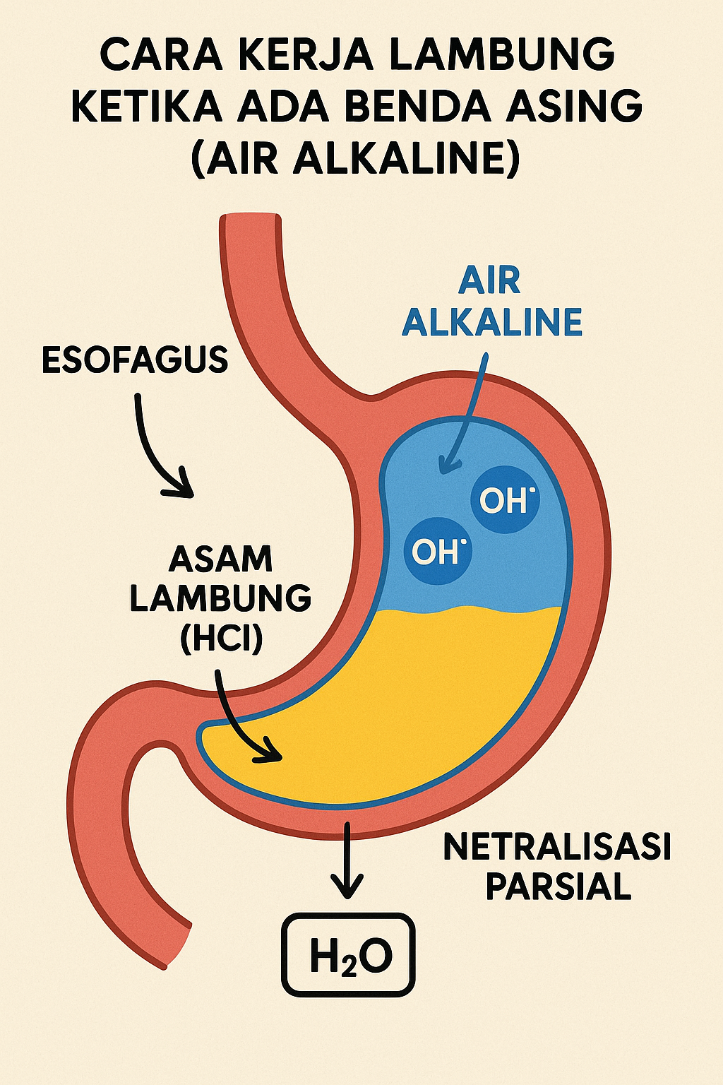 Cara Kerja Lambung Saat Minum Air Alkaline: Penjelasan Medis Lengkap